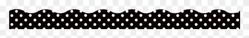 901x79 Clingy Thingies Black Polka Dots Scalloped Borders Parallel, Texture, Polka Dot HD PNG Download