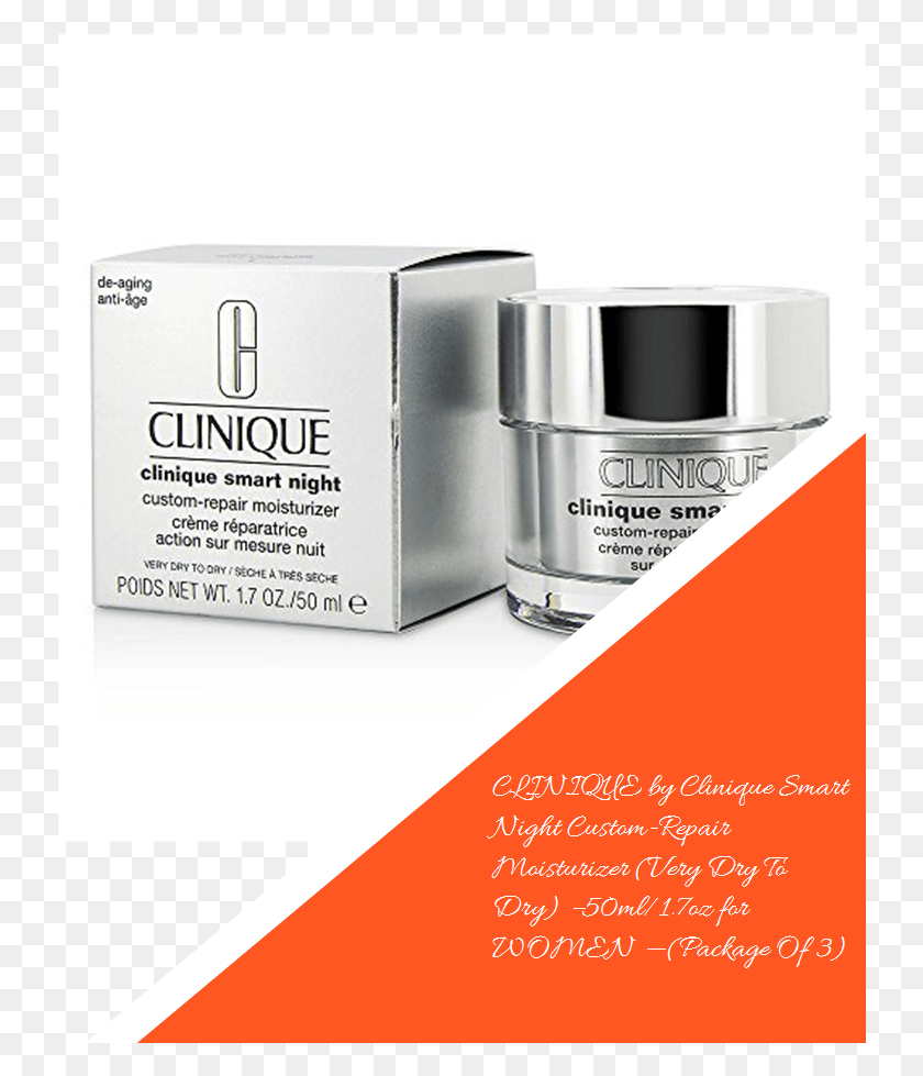 736x919 Clinique By Clinique Smart Night Custom Repair Moisturizer Clinique, Bottle, Cosmetics, Aftershave HD PNG Download