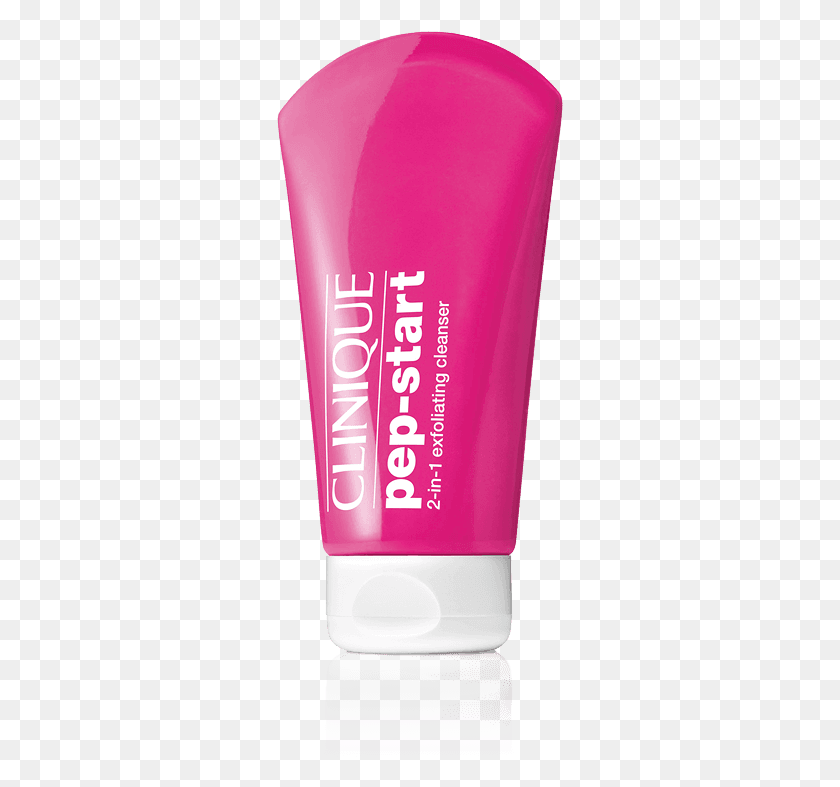 288x727 Clinique Pep Start 2 In 1 Exfoliating Cleanser Cosmetics, Bottle, Lotion, Sunscreen HD PNG Download
