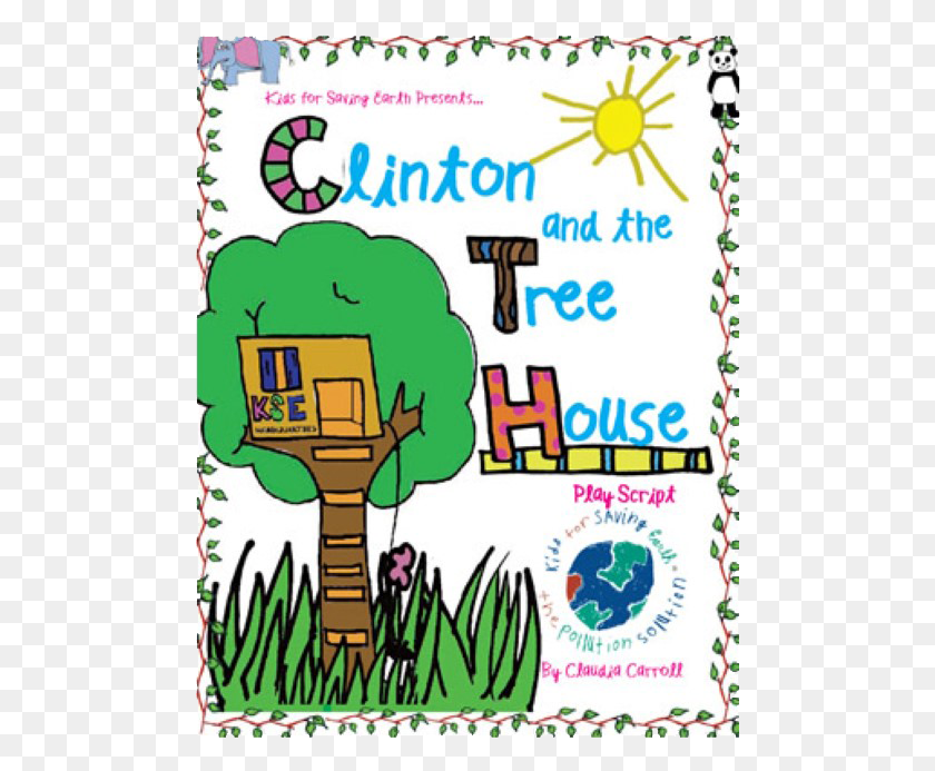 490x633 Clinton And The Tree House Play Script Kids For Saving Earth, Text, Advertisement, Paper HD PNG Download