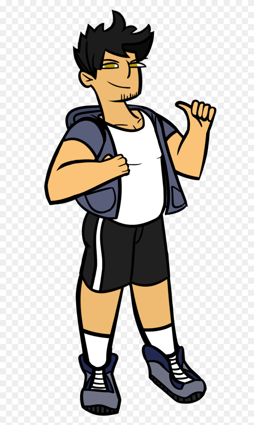 592x1348 Clip Art, Person, Human, Shorts HD PNG Download