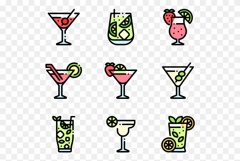 524x505 Clip Art, Cocktail, Alcohol, Beverage HD PNG Download