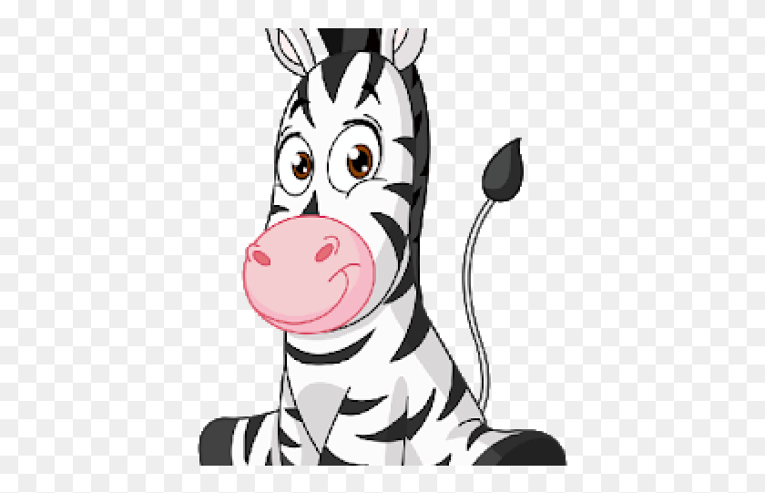 407x481 Clip Art Animation Zebra, Snout, Mammal, Animal HD PNG Download