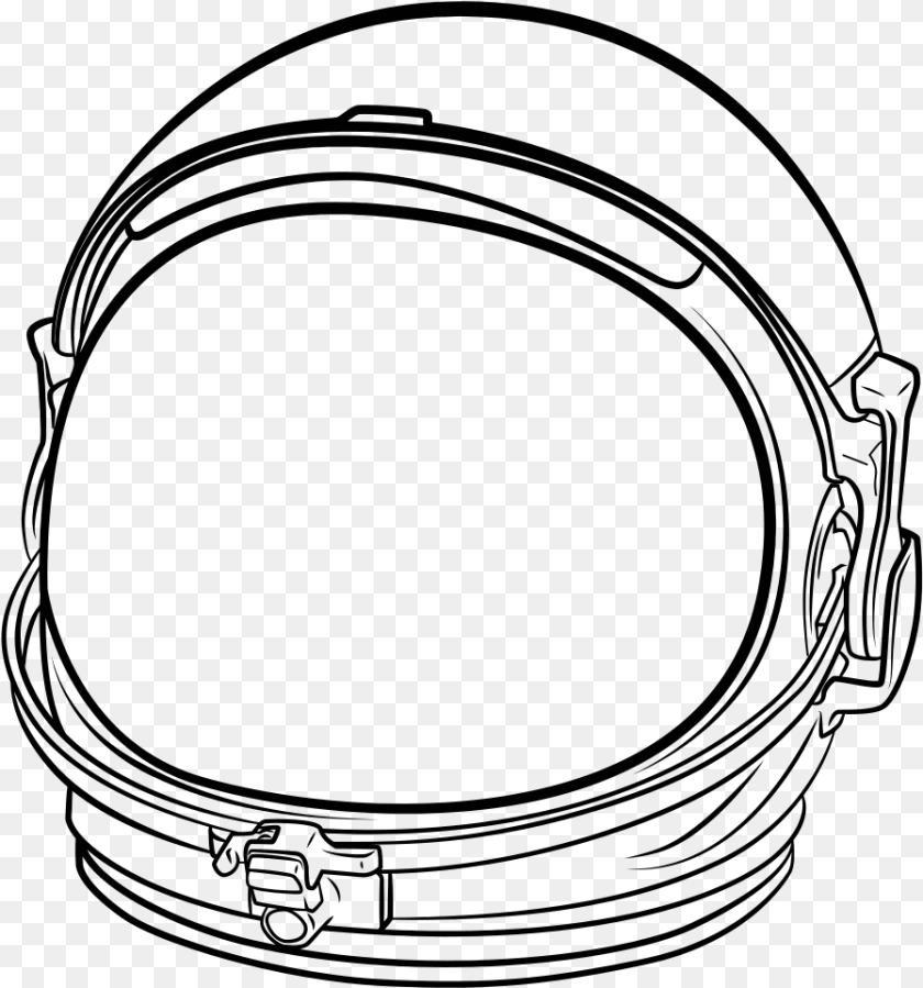 897x960 Clip Art Astronaut Helmet Transparent PNG