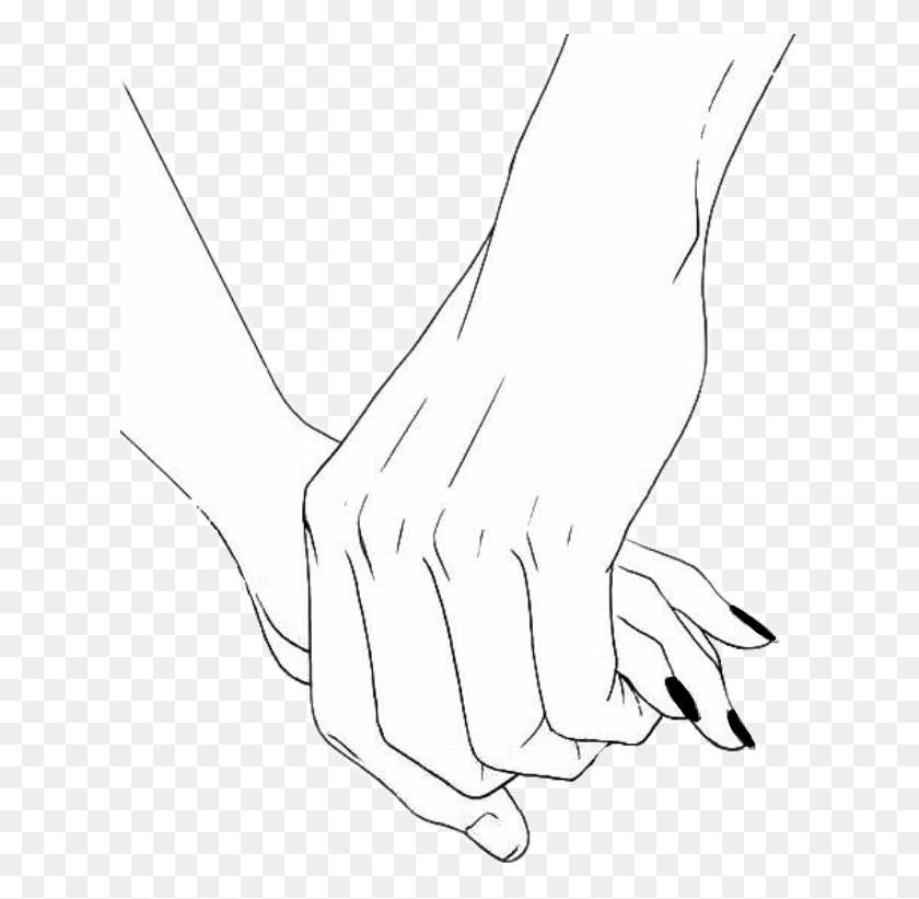 621x761 Clip Art Black And White Hands Black And White Hands, Hand, Arm, Wrist HD PNG Download