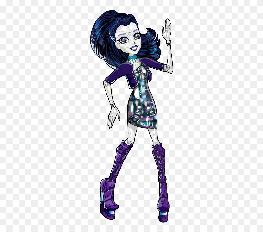 268x681 Clip Art Boo York Boo York Monster High Monster High Skull Elle Eedee, Costume, Person, Human HD PNG Download