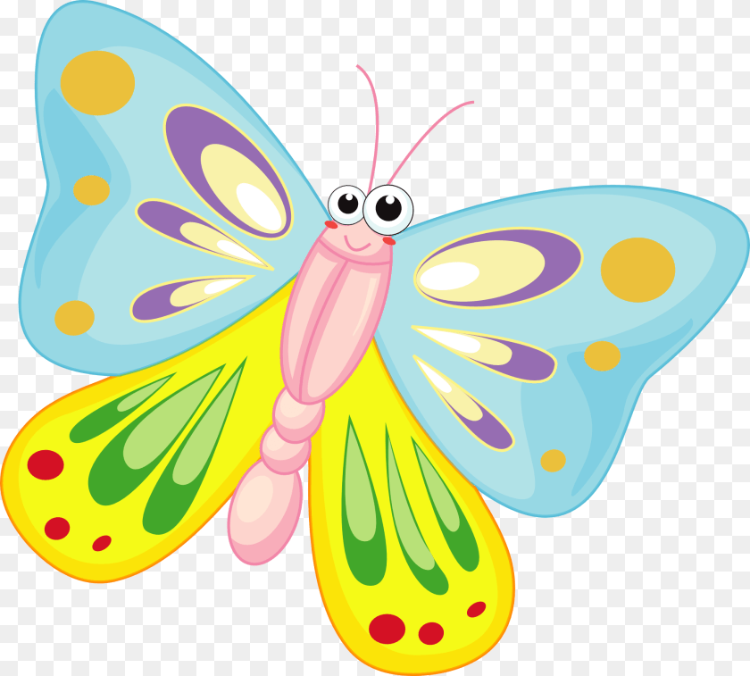 Clip Art Cartoon Butterfly, Animal Clipart PNG