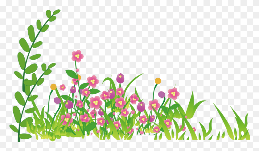 5894x3253 Clip Art Cartoon Flower Wallpaper HD PNG Download