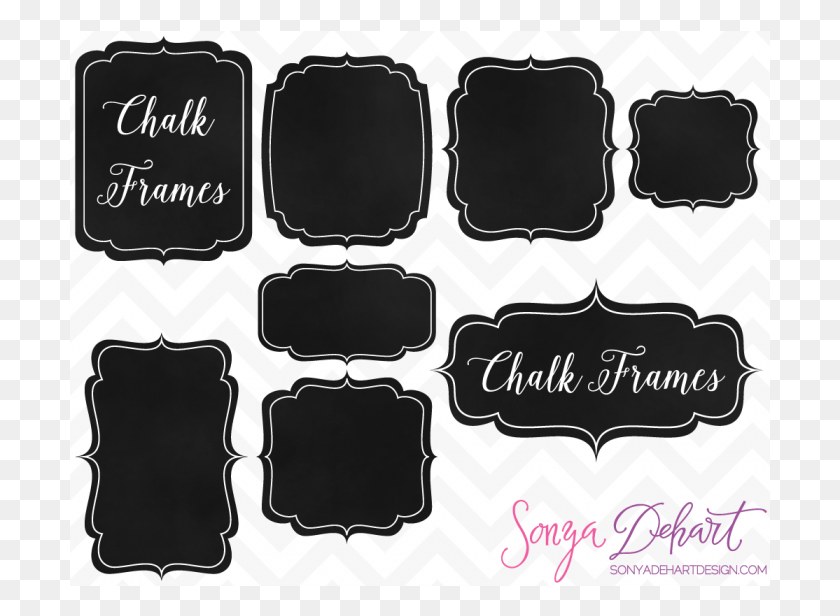 701x556 Clip Art Chalkboard Frames Chalkboard Frame Free, Text, Cushion, Label HD PNG Download