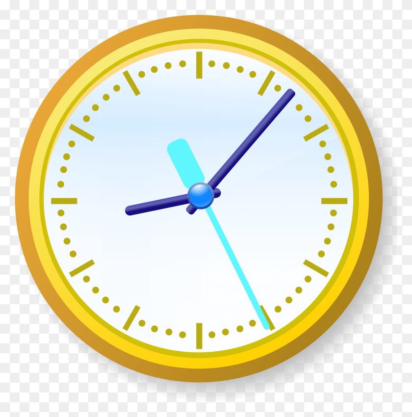 1961x1988 Clip Art Clock Svg Second Clock Vector Transparent Background, Analog Clock, Alarm Clock HD PNG Download