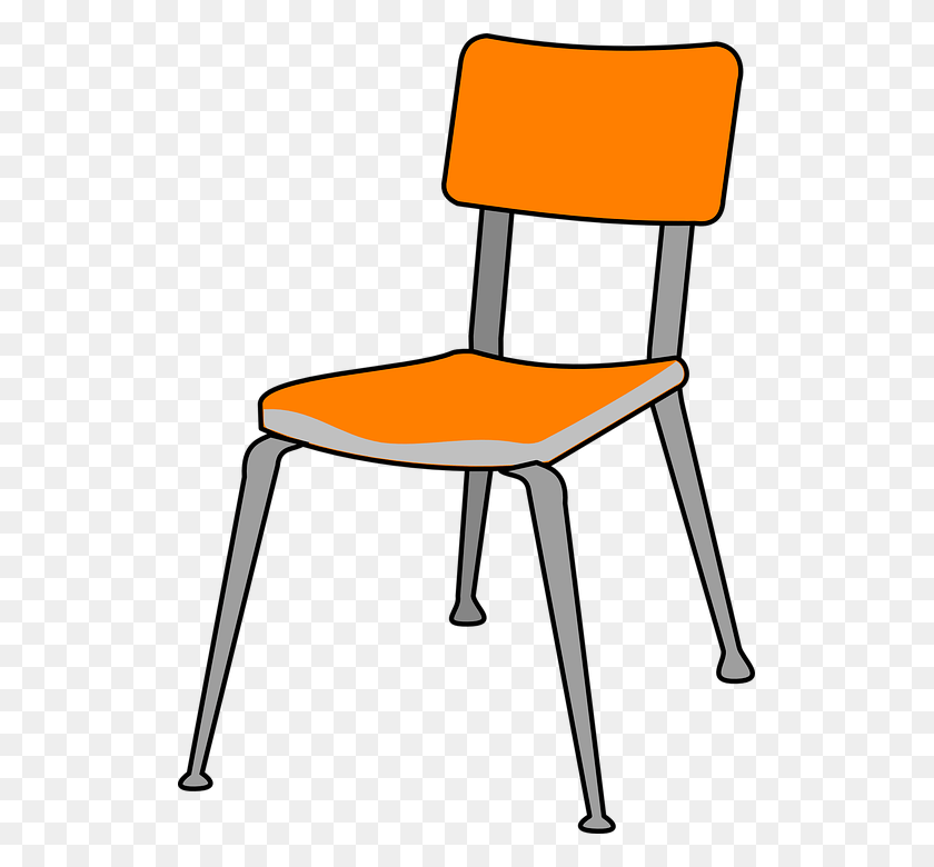 519x720 Clip Art Collection Of Free Chaired Chair Clipart, Furniture HD PNG Download