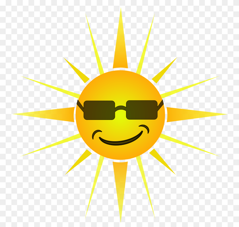 800x797 Clip Art Cool Happy Sun, Nature, Sky, Outdoors, Logo Transparent PNG