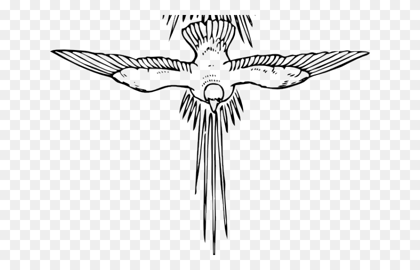 640x480 Clip Art Dove Holy Spirit, Symbol, Cross, Emblem HD PNG Download