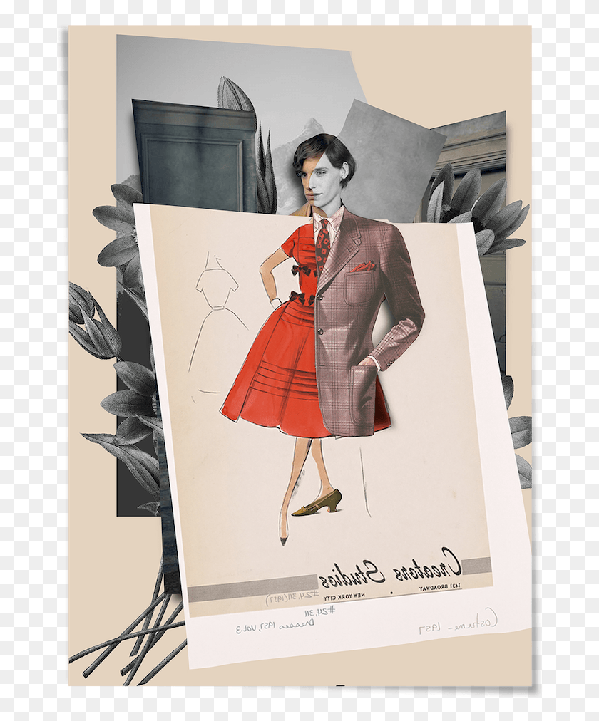 687x952 Clip Art Fashion Collage Maker Art Collage Design, Clothing, Overcoat, Coat HD PNG Download