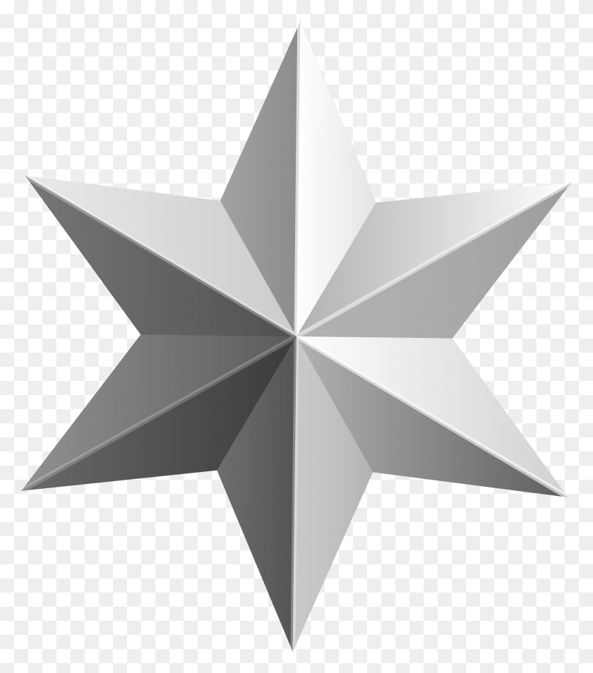 6907x7919 Clip Art Free Silver Stars Clipart, Symbol, Star Symbol HD PNG Download