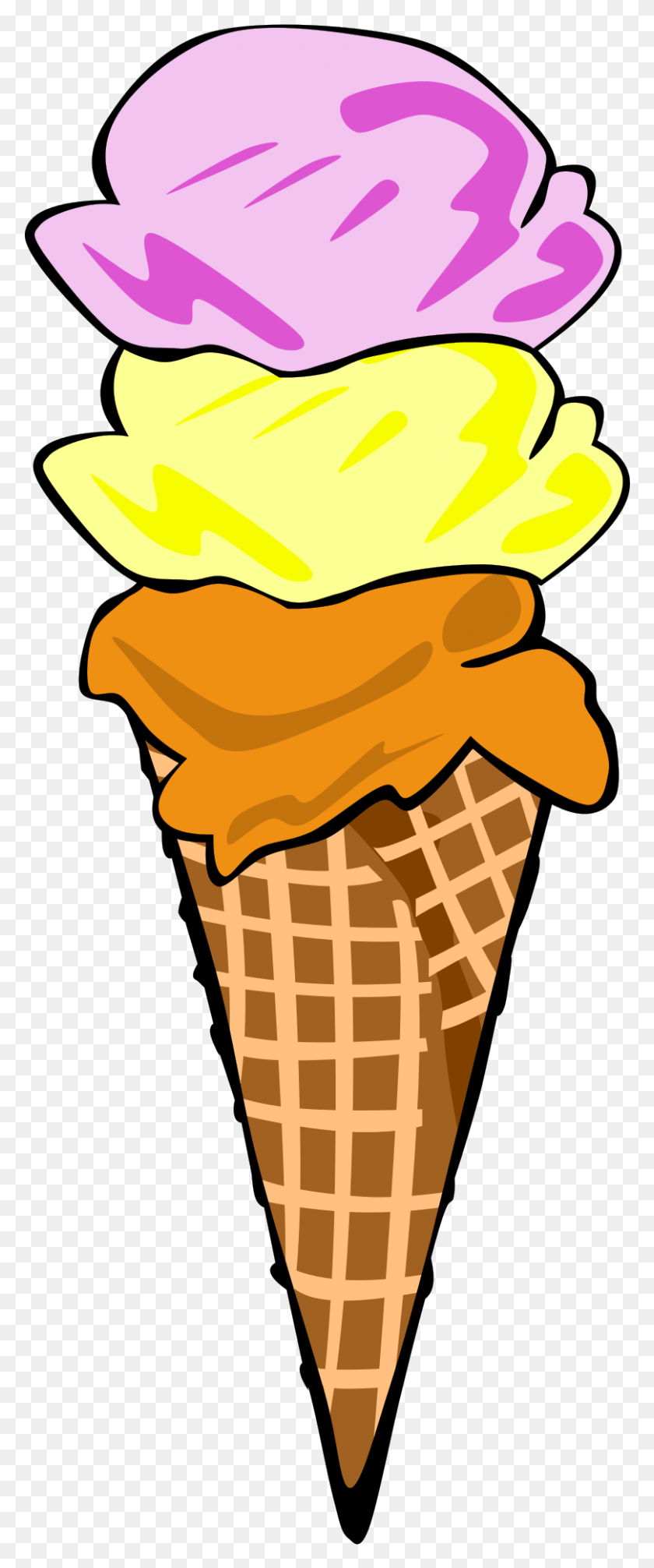 809x2025 Clip Art Free Stock Clipart Of Ice Cream Ice Cream Cone Pdf, Cream, Dessert, Food HD PNG Download