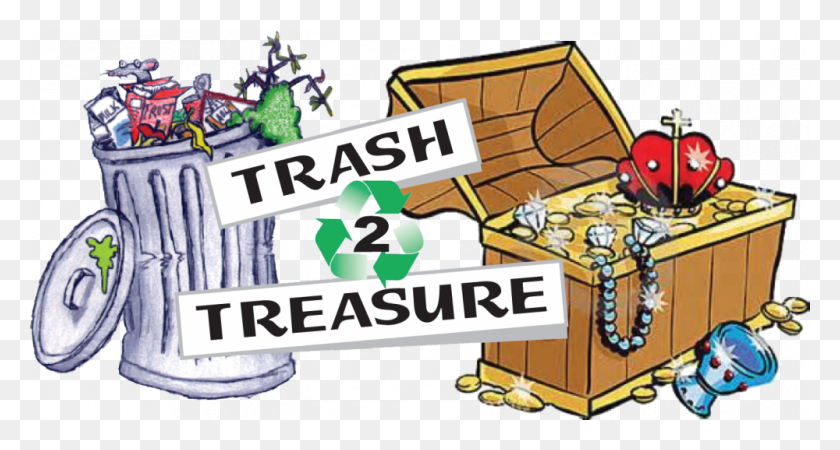 1000x501 Clip Art Free To Treasure Day White Bear Lake Minnesota Trash Treasure, Text, Graphics HD PNG Download