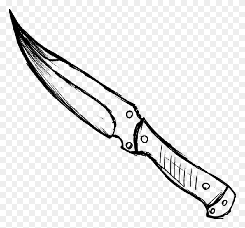 850x787 Clip Art Freeuse Easy For Free On Mbtskoudsalg Knife Drawing, Bow, Weapon, Weaponry HD PNG Download