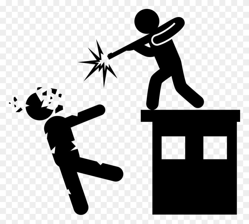 980x873 Clip Art Freeuse Stock Man With A Gun Shooting Killing Shooting Icon, Person, Human HD PNG Download