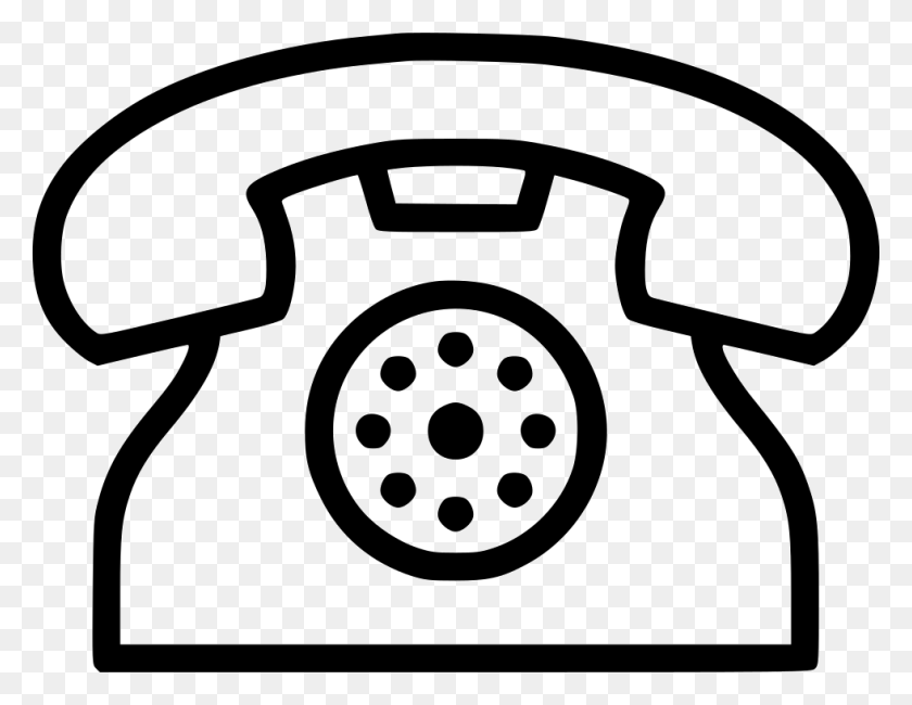980x742 Clip Art Freeuse Stock Phone Address Calling Svg Telephone Logo Drawing, Electronics, Dial Telephone HD PNG Download
