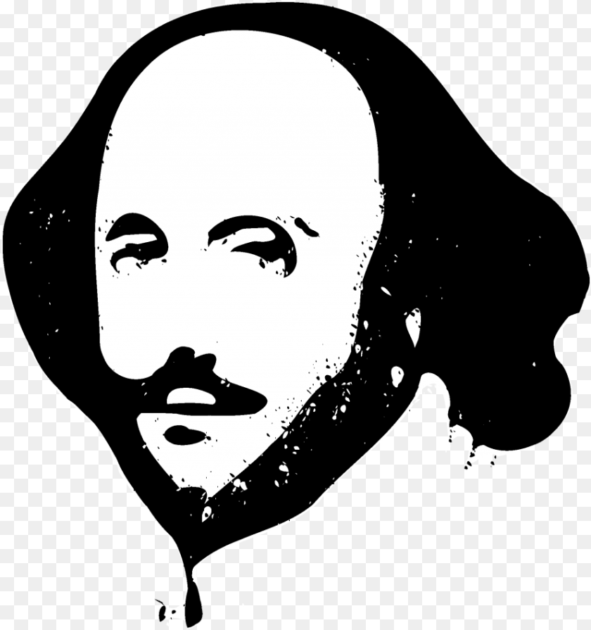 889x947 Clip Art Illustration Silhouette Logo William Shakespeare Silhouette, Stencil, Adult, Wedding, Person Clipart PNG
