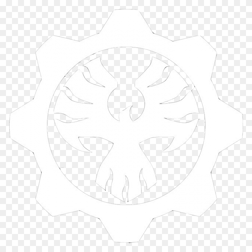1455x1456 Png Трафарет, Символ, Gears Of War Fenix ​​Omen