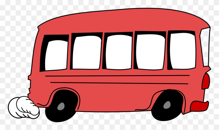 960x543 Png Большой Красный Автобус
