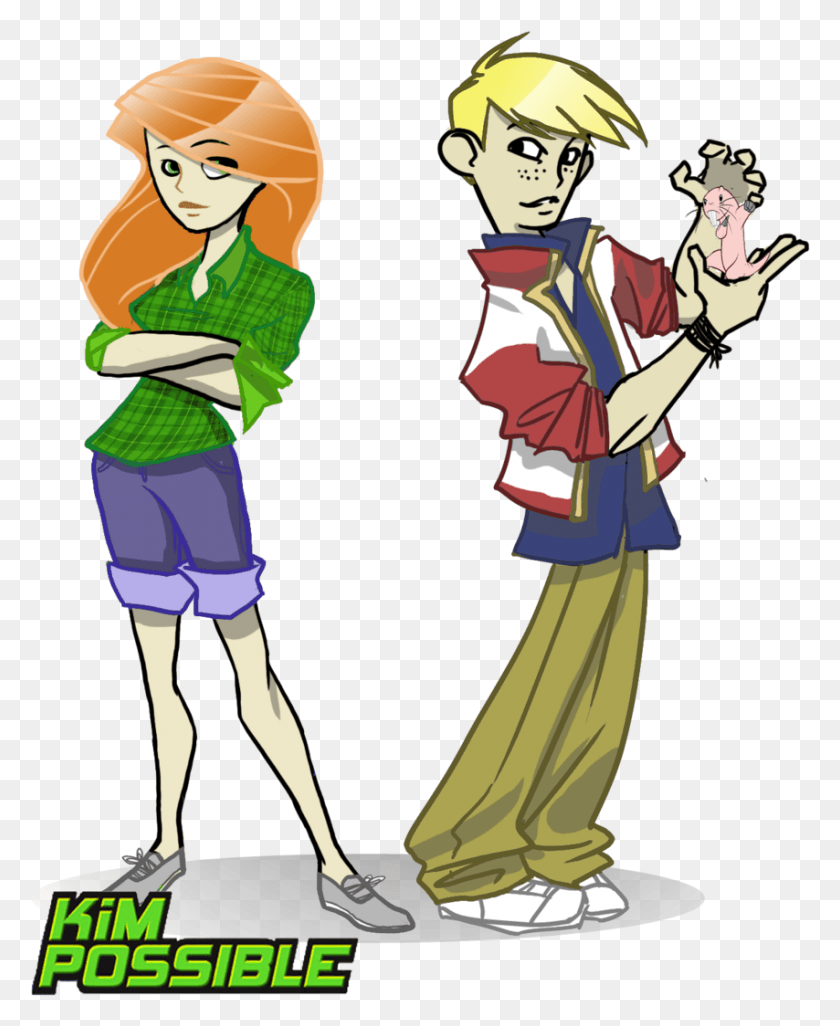 854x1058 Clip Art Kaitlin And Ricky Son Kim Possible, Helmet, Clothing, Apparel HD PNG Download