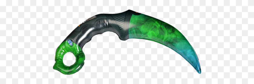 493x219 Clip Art Karambit Emerald Throwing Knife, Blade, Weapon, Weaponry HD PNG Download