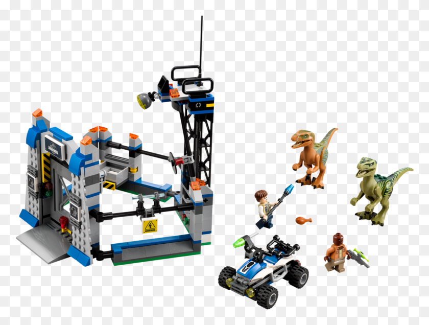 1105x817 Clip Art Lego Raptor Escape Park Lego Jurassic World, Toy, Wheel, Machine HD PNG Download