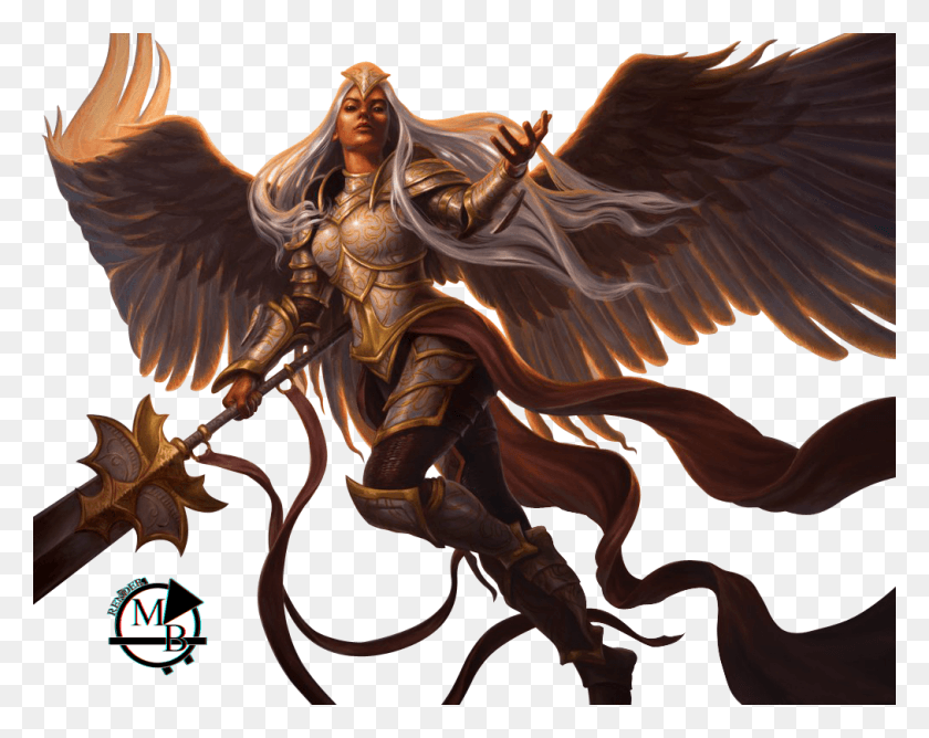 1012x789 Clip Art Library Angels For Free On Magic The Gathering Angel Art, Horse, Mammal HD PNG Download