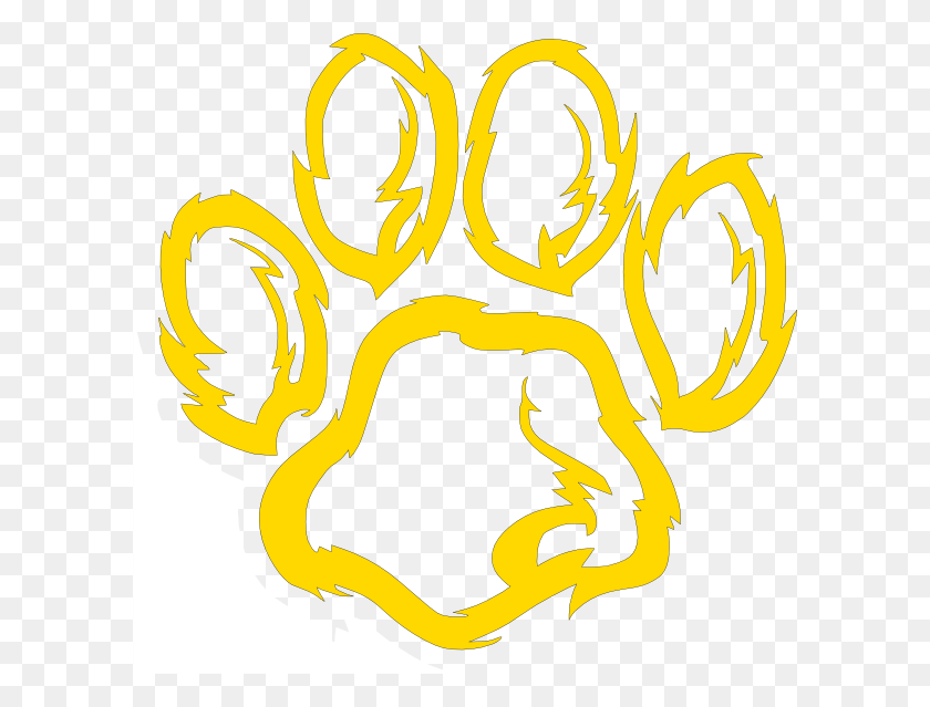 600x579 Clip Art Library Paw Golden Clip Art At Clker Com Lacreole Middle School, Logo, Symbol, Trademark HD PNG Download