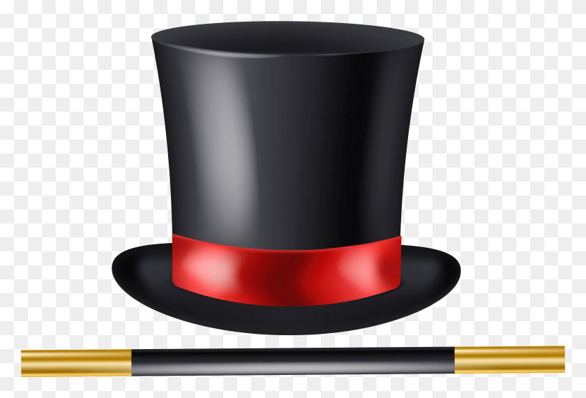 7836x5124 Clip Art Magician Hat, Clothing, Apparel, Cup HD PNG Download