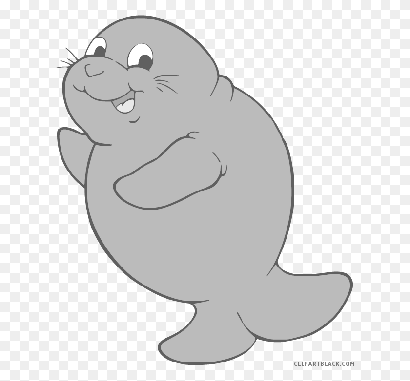 613x722 Clip Art Manatees Vector And Inspiration, Animal, Mammal, Sea Life HD PNG Download