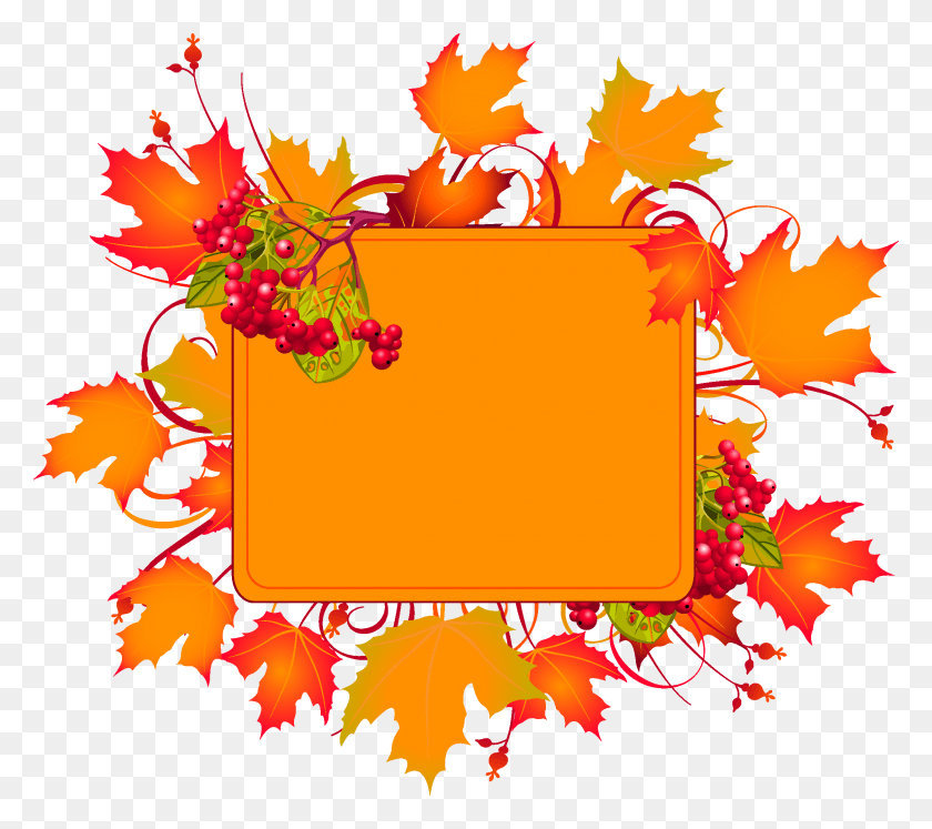 2244x1978 Clip Art Maple Autumn Is Here Sign, Graphics, Floral Design HD PNG Download