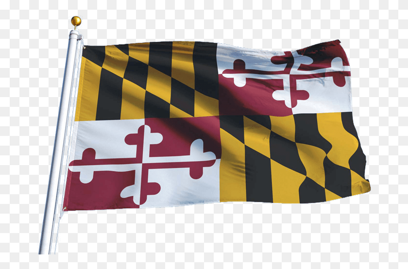 689x494 Png Флаг Штата Мэриленд, Символ, Текст, Баннер Hd Png Скачать