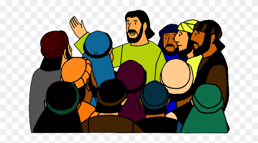 656x405 Clip Art Of Jesus And Disciples Library Jesus Jesus And Disciples, Persona, Humano, Multitud Hd Png Download