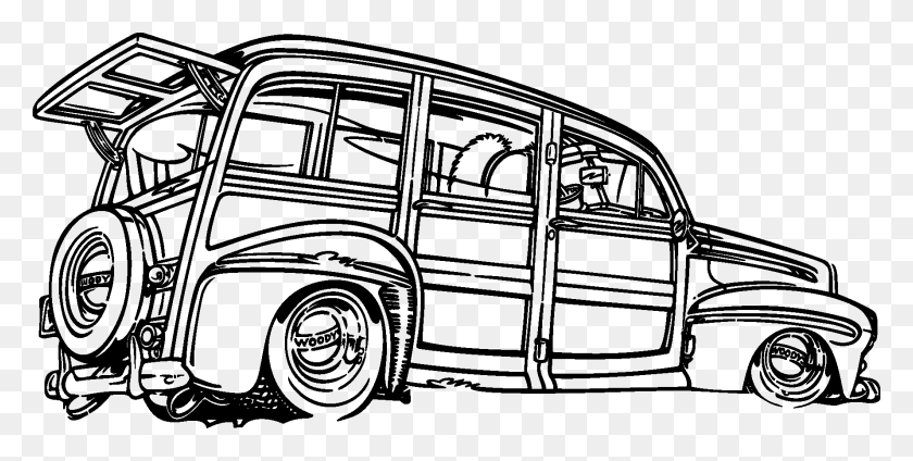 1778x832 Clip Art Old Car Silueta Vintage Vector Coche Silueta, Vehículo, Transporte, Automóvil Hd Png Descargar