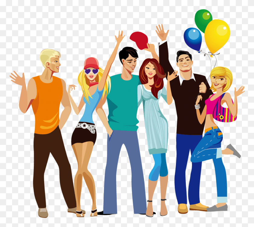 1002x889 Clip Art People Group Of People Vector, Person, Human, Family HD PNG Download