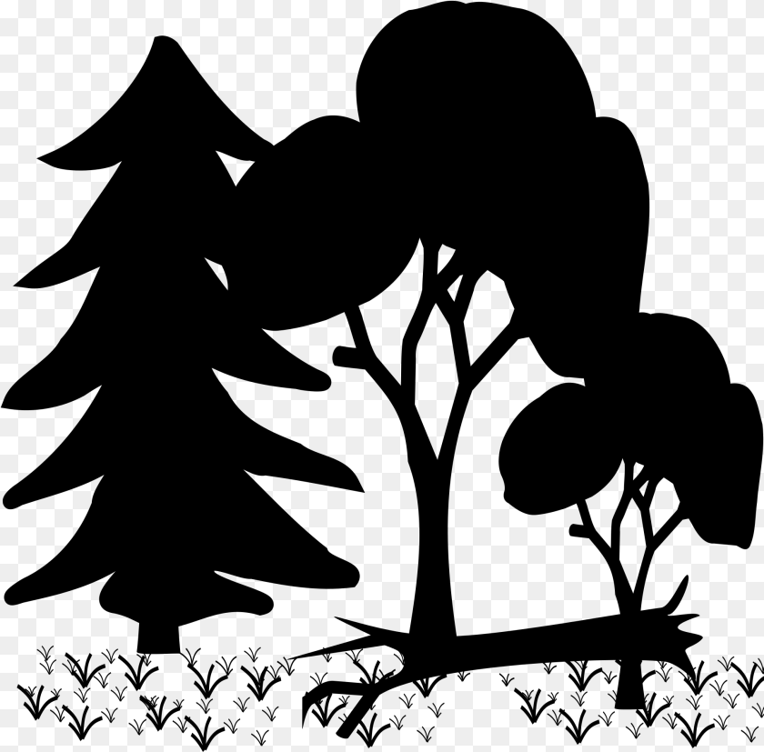 Clip Art Portable Network Graphics Silhouette Vector Mixed Forest Silhouette, Gray PNG