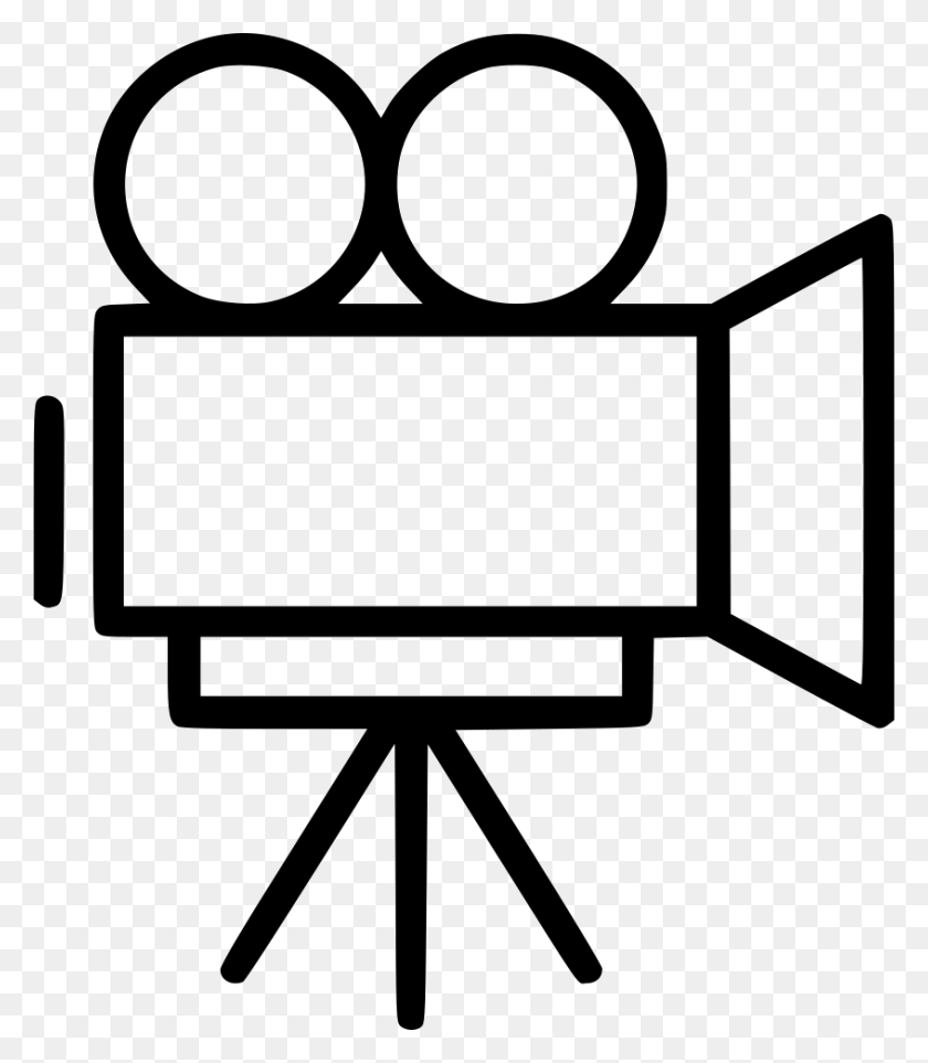 846x980 Clip Art Recoder Camcoder Camera Svg Icon Free Clip Art Transparent Video Camera, White Board, Text, Crowd HD PNG Download