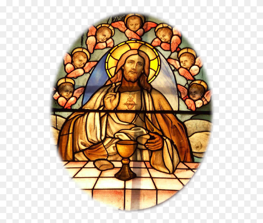 537x652 Png Картинки Religiosos Imagens Religiosas Em, Витраж Png