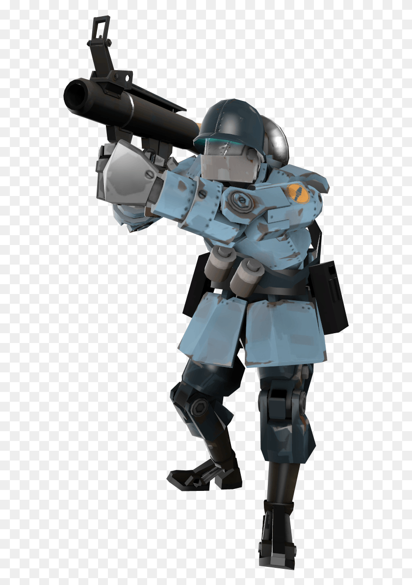 583x1134 Clip Art Royalty Free Drawing Robots Soldier Tf2 Robot Soldier, Toy, Helmet, Clothing HD PNG Download