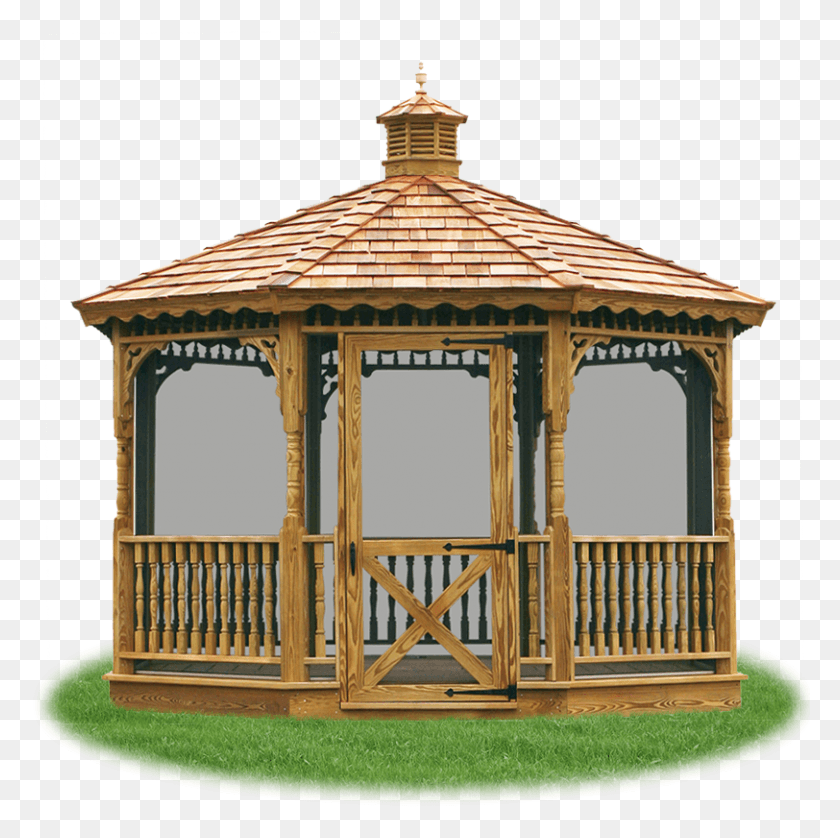 812x810 Clip Art Royalty Free Gazebos Pergolas Pavilions Pine Wooden Gazebo Kits, Gate, Door HD PNG Download