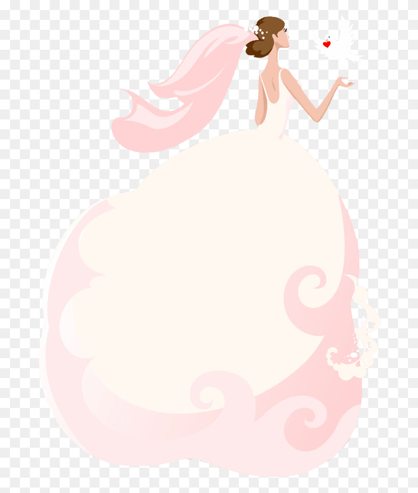 694x931 Clip Art Royalty Free Stock Elegant Bride Clipart Illustration, Snowman, Winter, Snow HD PNG Download