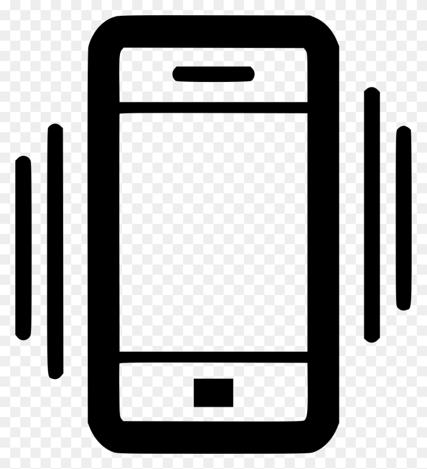 886x980 Clip Art Royalty Free Stock Mobile Vibration Icon Mobile Vibration Icon, Phone, Electronics, Mobile Phone HD PNG Download