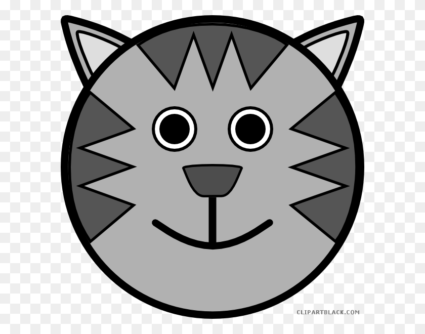 600x600 Clip Art Stock Animal Free Images Clipartblack Tiger Face Drawing Cartoon, Stencil, Pin HD PNG Download