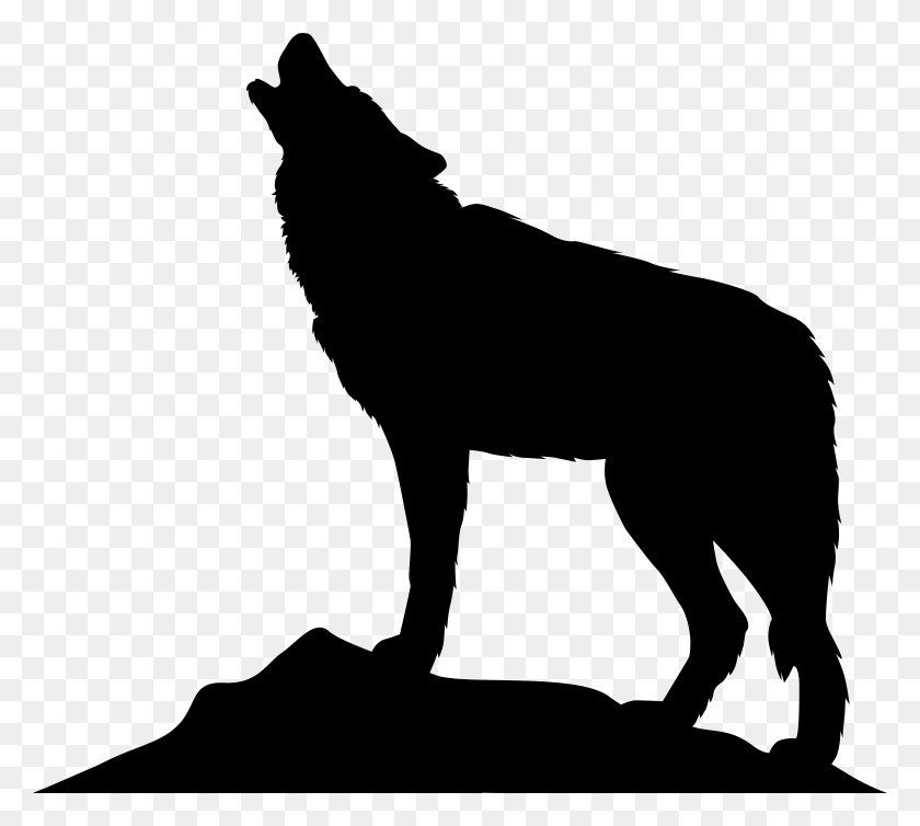 7912x7049 Clip Art Stock Howling Wolf Silhouette Clip Art, Gray, World Of Warcraft, Outdoors HD PNG Download