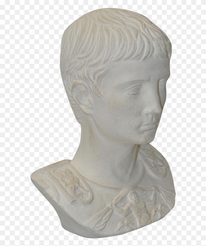 596x943 Clip Art Transparent Bust Of A Handsome Young Man Chairish Bust, Sculpture, Statue HD PNG Download