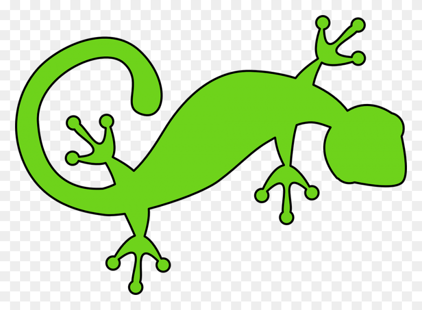 960x686 Clip Art Transparent Library Emerald Clipground Free Lizard Clipart, Gecko, Reptile, Animal HD PNG Download